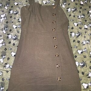 Green Button-Down Dress